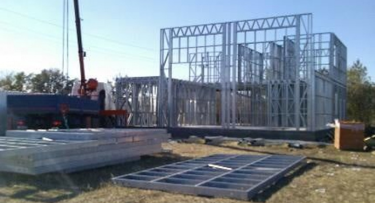 Каркас СТО из ЛСТК: 338м²