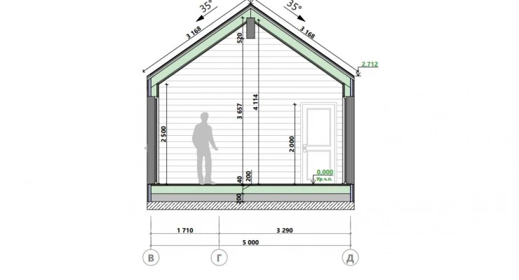 БарнХаус 12,0х17,0-120 м²