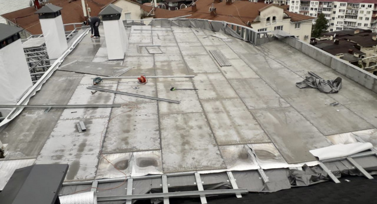 Надстройка из ЛСТК на 4 этаже: 235м²