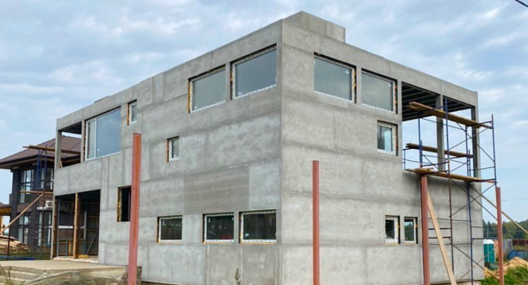 Дом с гаражом из ЛСТК: 283м²
