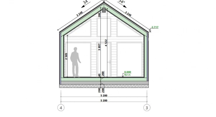 БарнХаус 12,0х17,0-120 м²