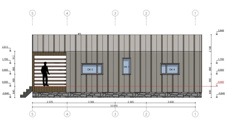 Дом в Стиле БарнХаус 6,6х9,5 112 м²